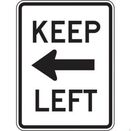 Accuform LANE GUIDANCE SIGN KEEP LEFT 24 in x MR47ALHP